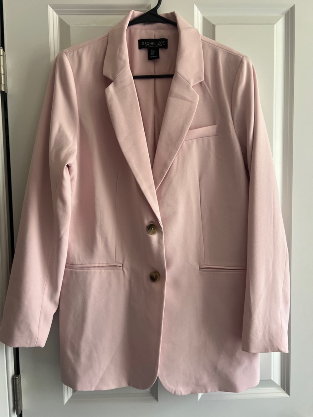 Rachel Zoe Pale Pink Women's Single-Breasted Blazer